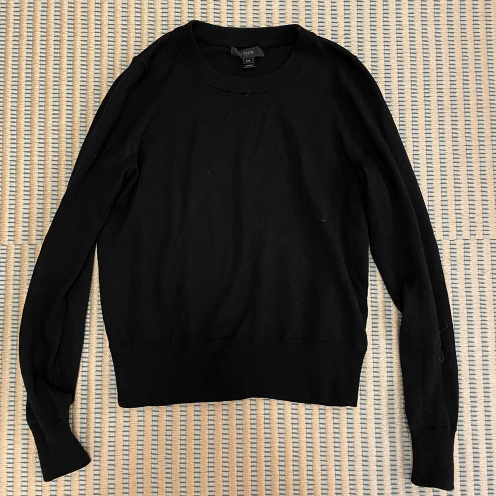 Black J. crew fine knit sweater